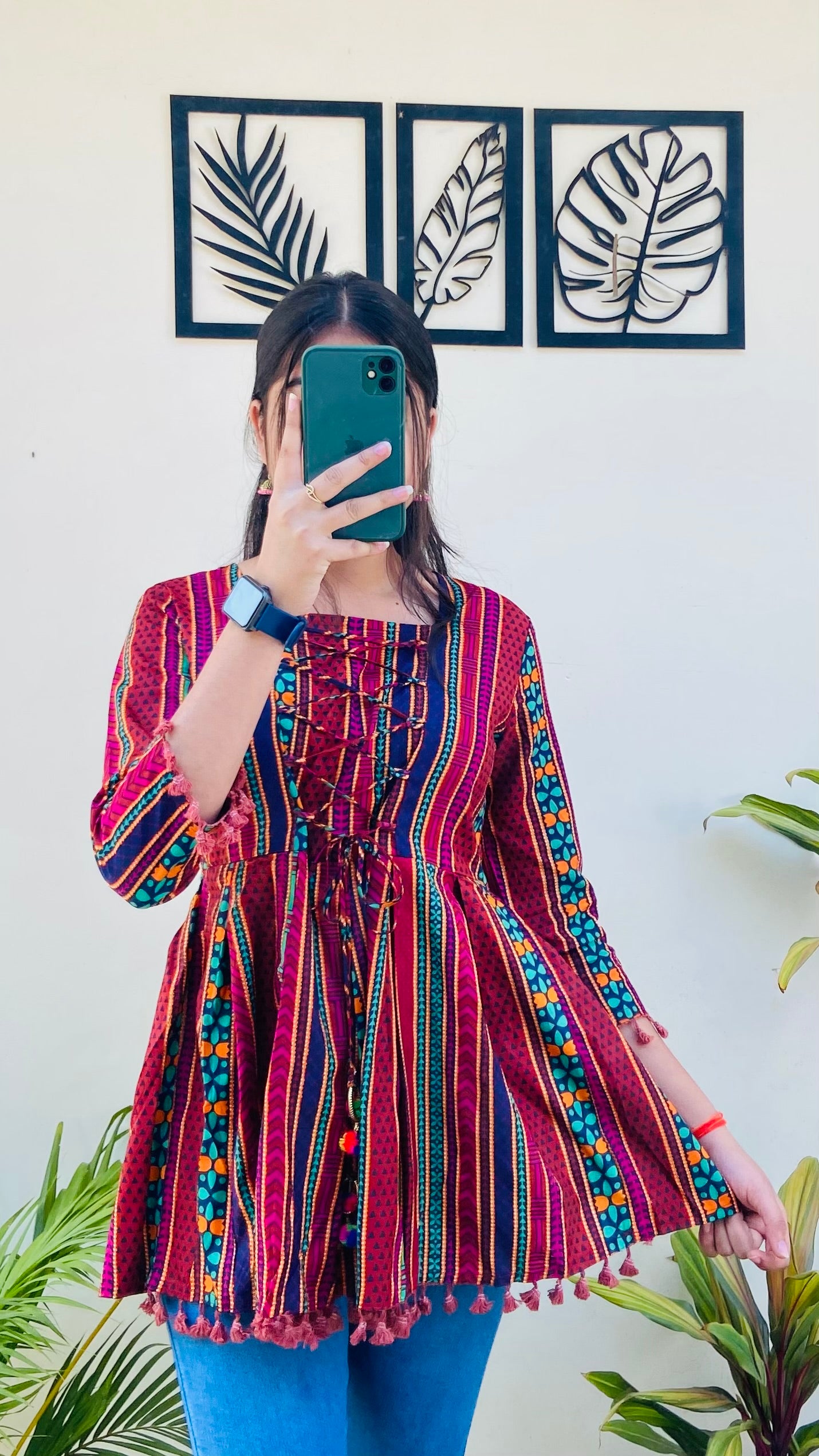 Printed Multicolour Rayon Top