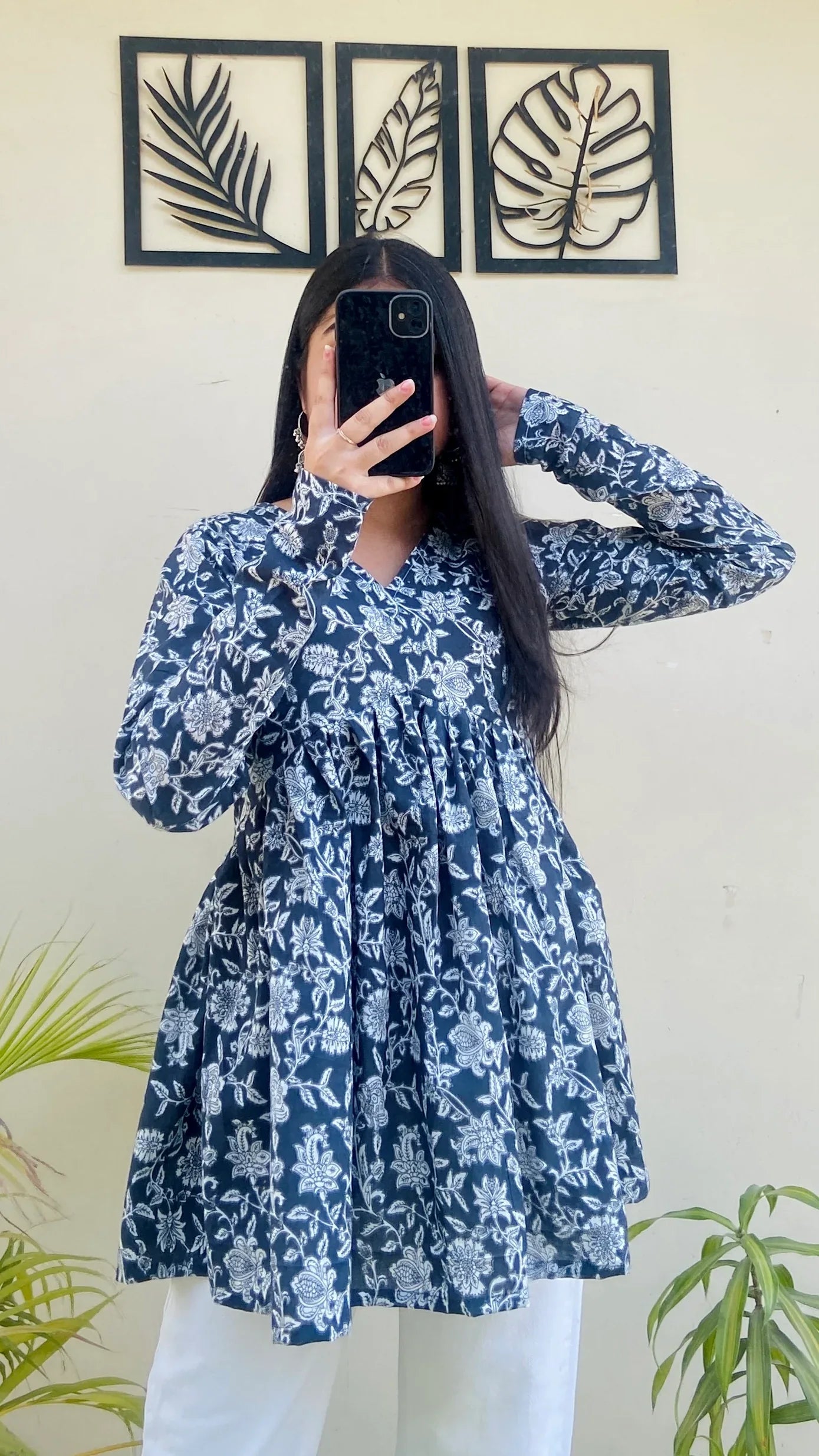 Cotton Flared Aliacut Floral Print Peplum Top - Dolled Up