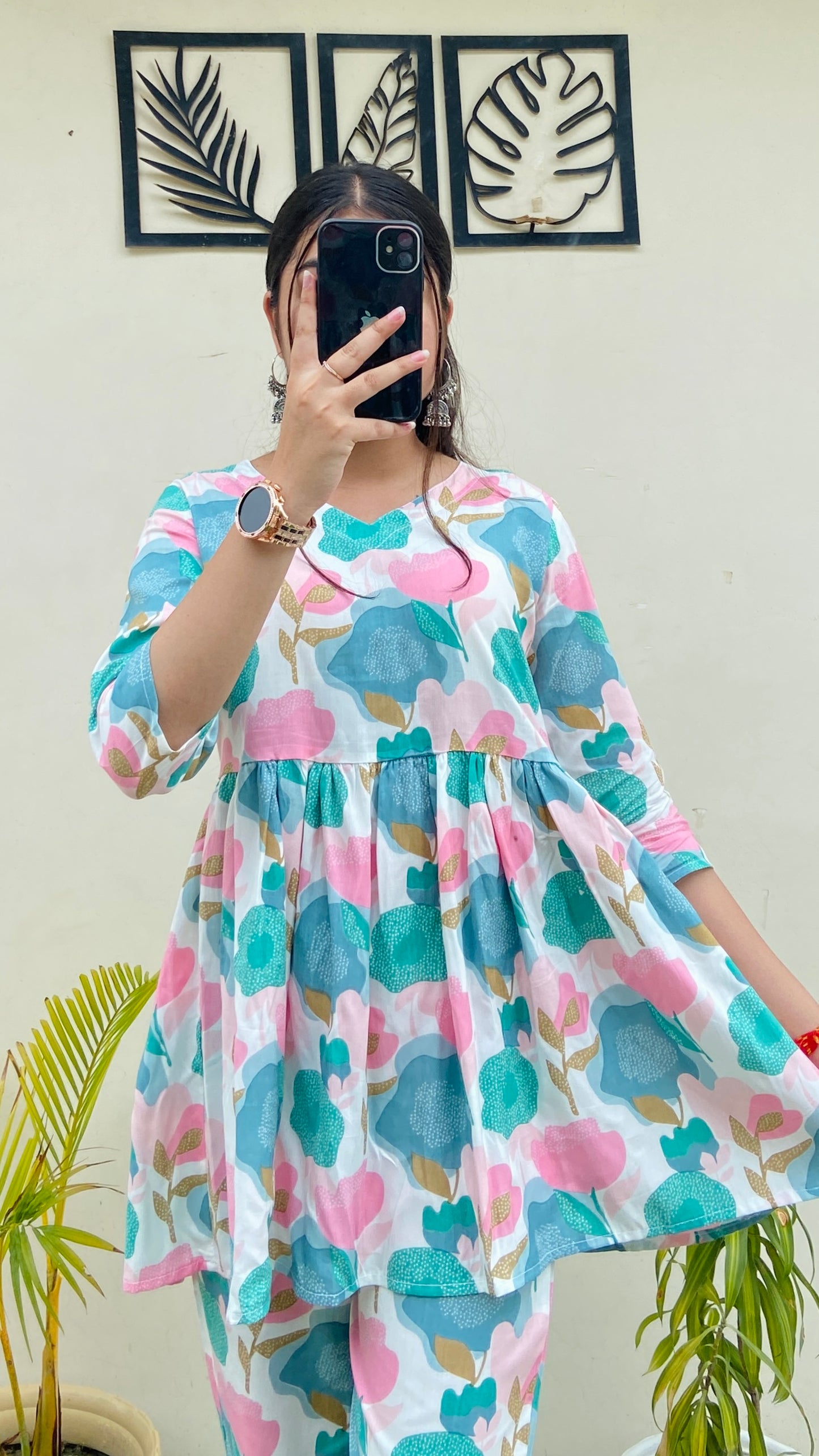 Cotton Multi Colour Co-ord Set