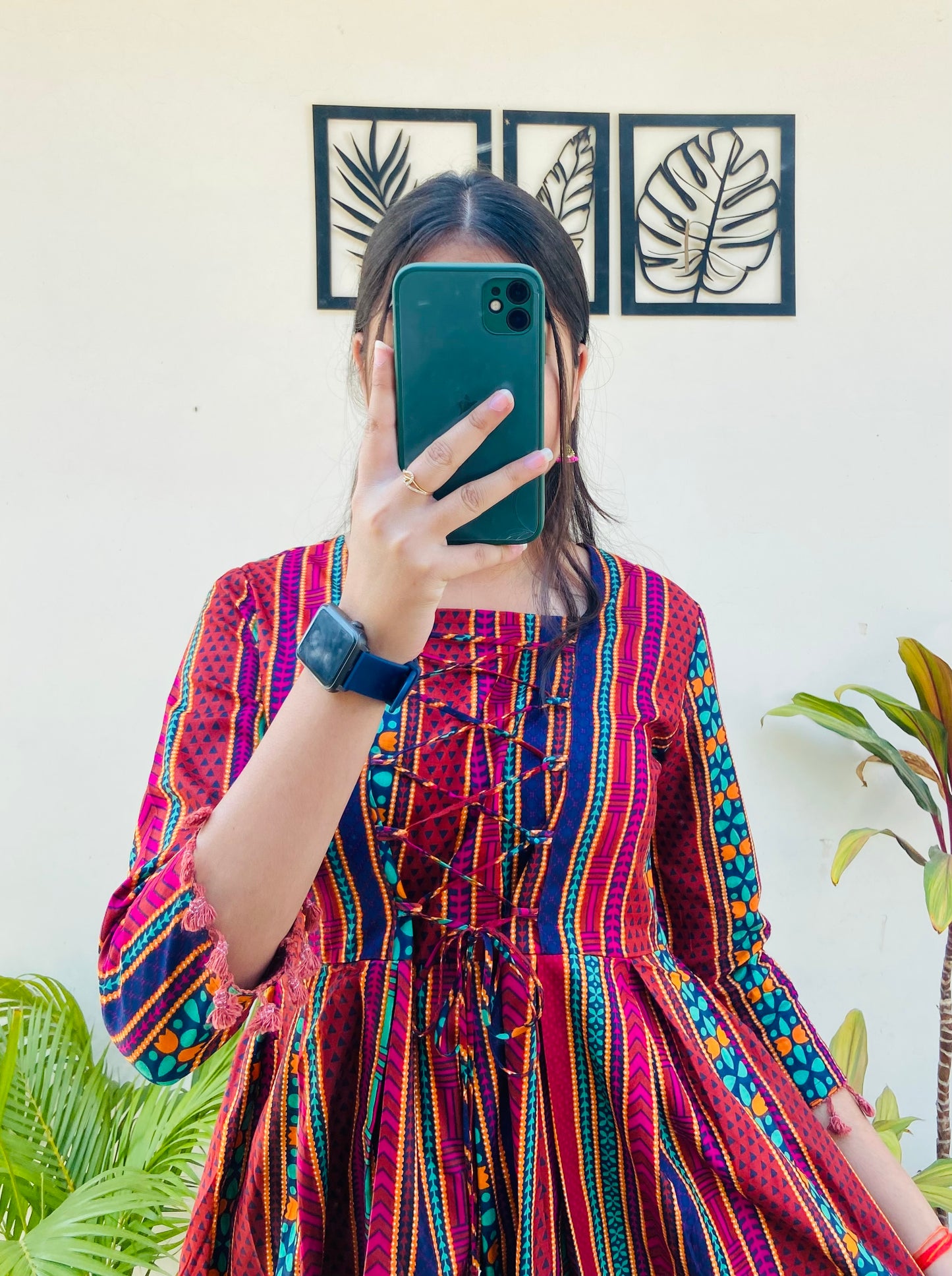 Printed Multicolour Rayon Top