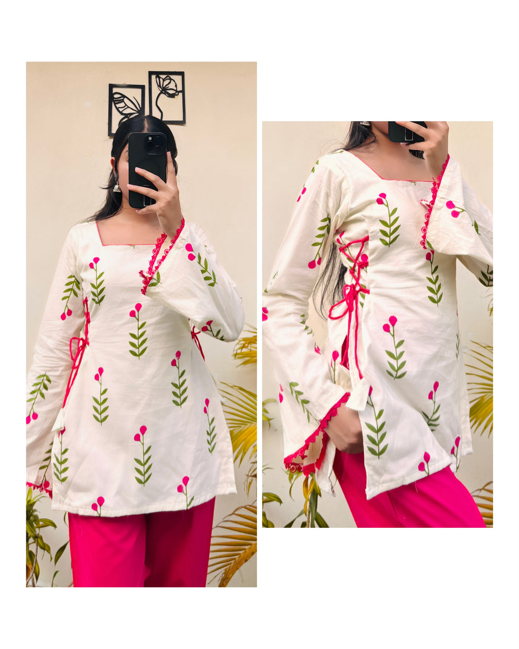 Ankita ~ Side Corset Short Kurti