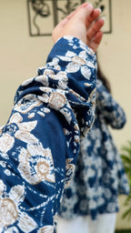 Cotton Flared Floral Print Aliacut Peplum Top - Dolled Up