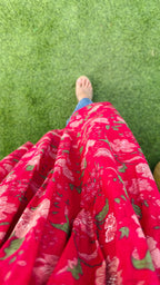 Cotton Printed Hotpink Nyra Cut Long Kurti - Dolled Up