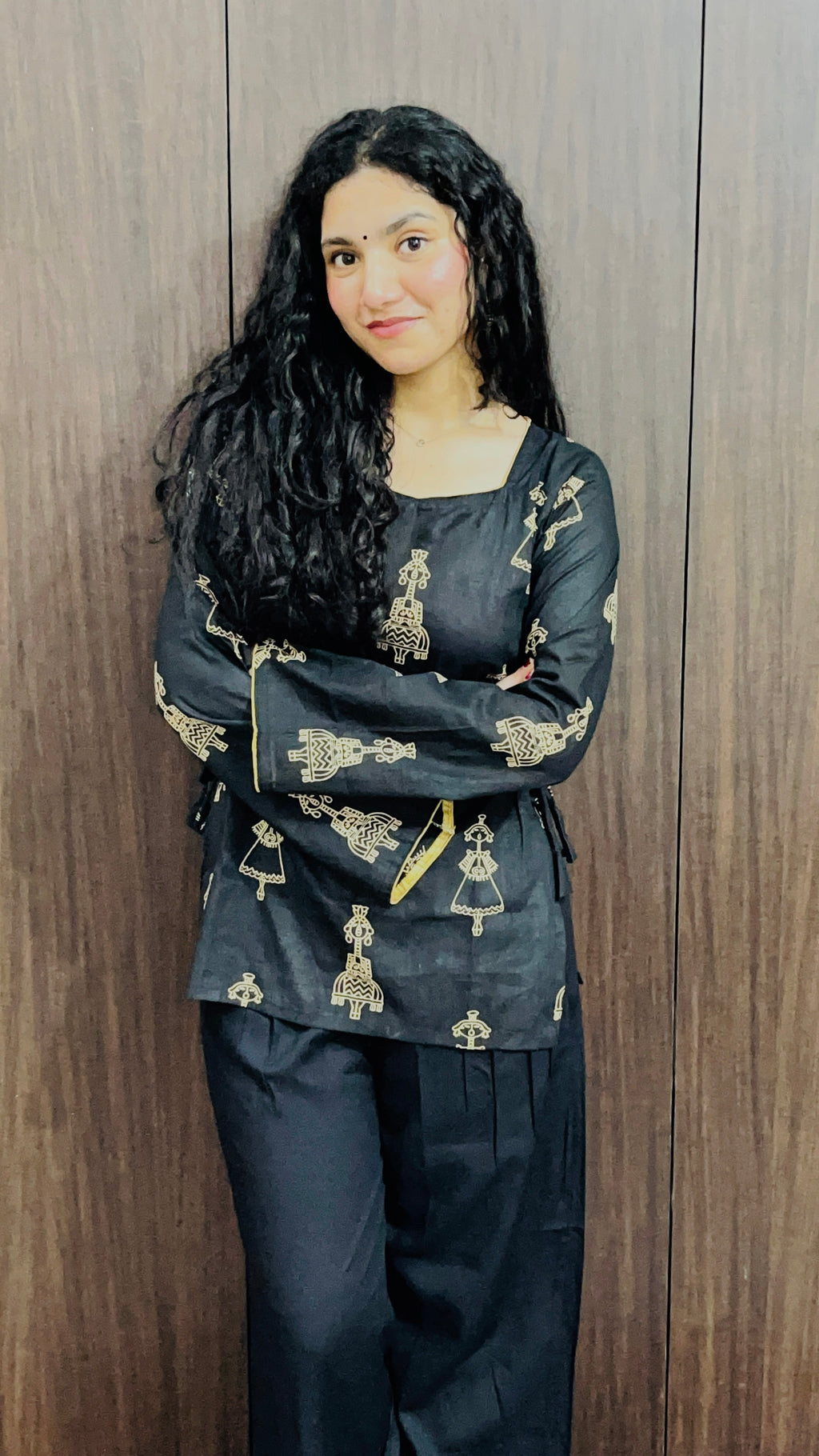Mansi ~ Cotton Sweetheart Neck Side Corset Short Kurti