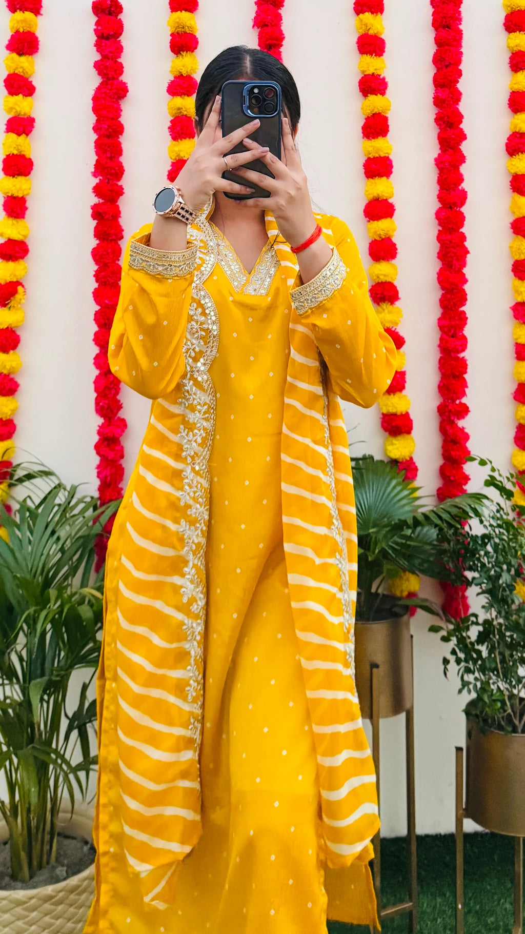 Beautiful Silk Kurta Pant Dupatta Set - Dolled Up