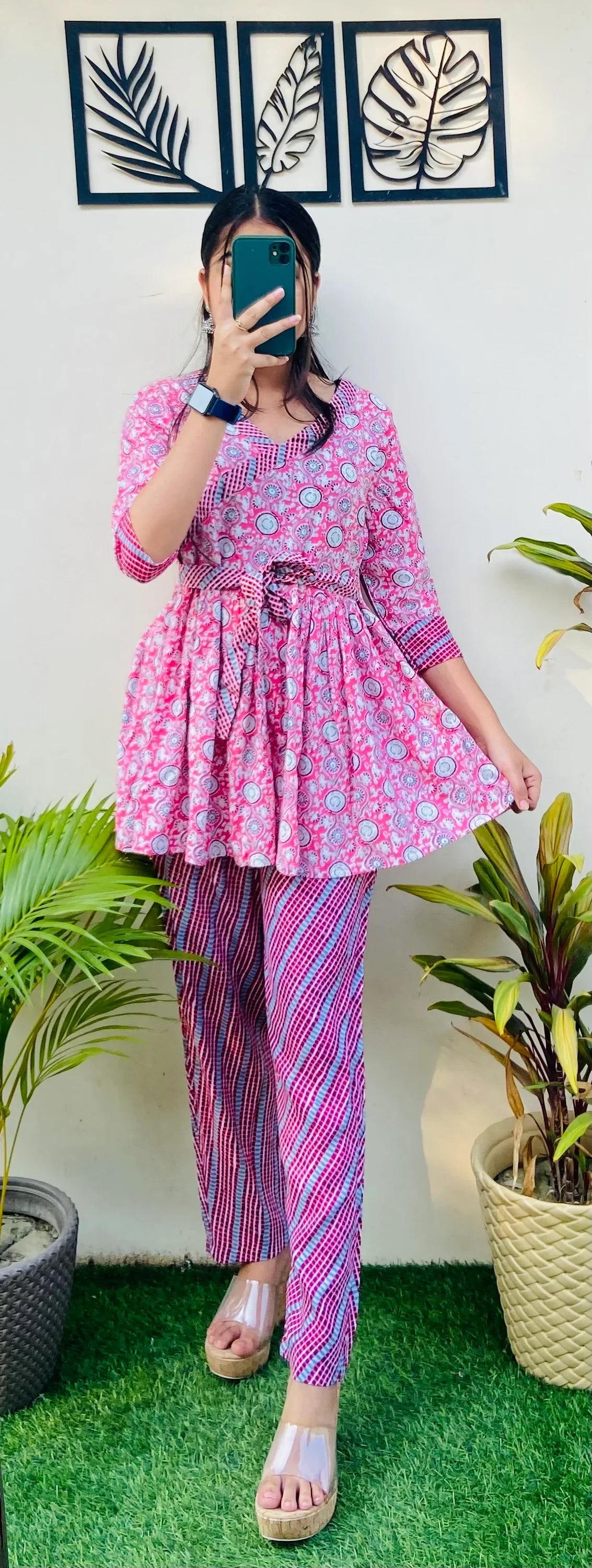 Comfortable Rayon Kurti Top With Pant(One Side Pocket) - Dolled Up