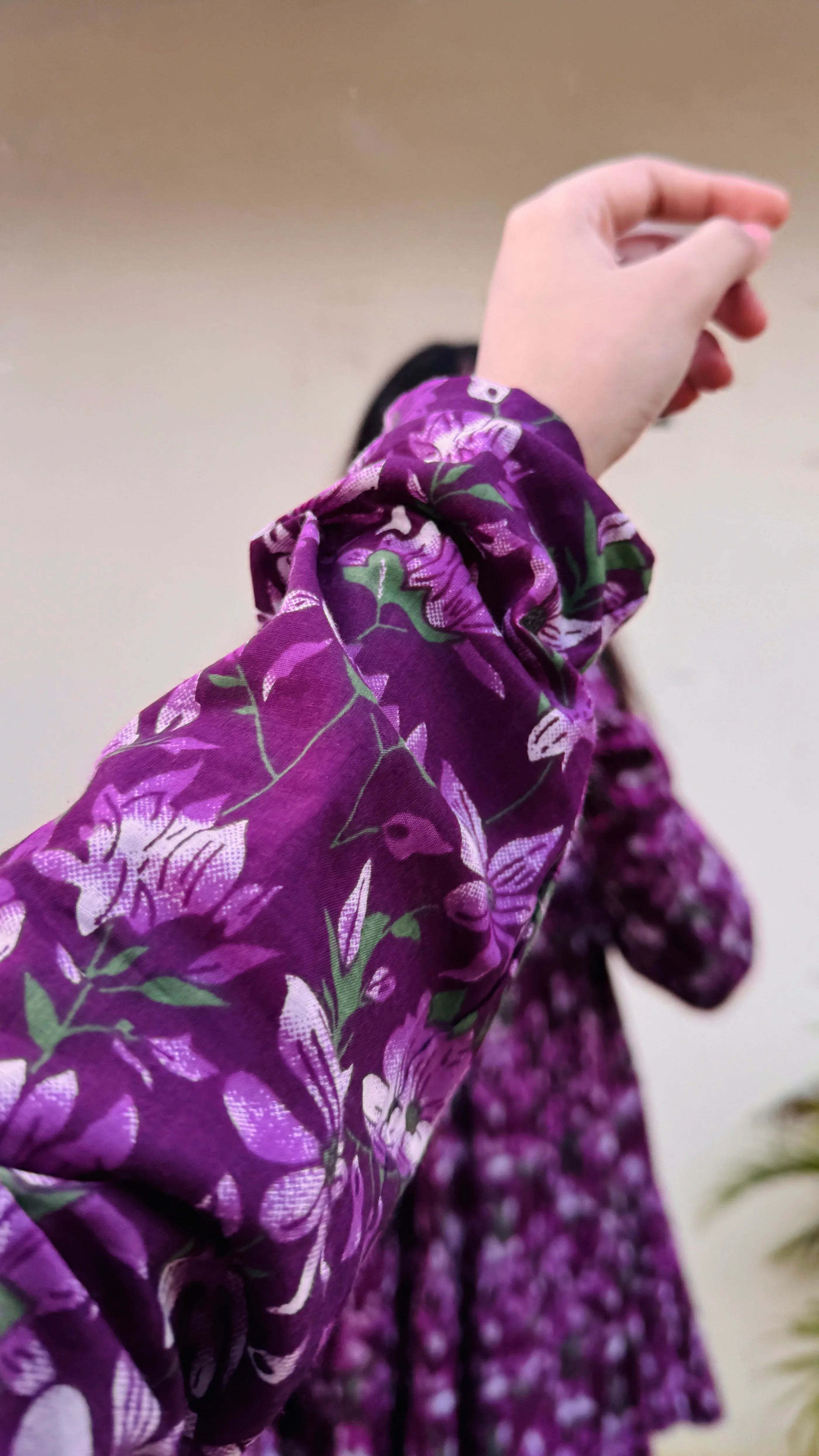 Cotton Wine Flared Printed Aliacut Peplum Top - Dolled Up