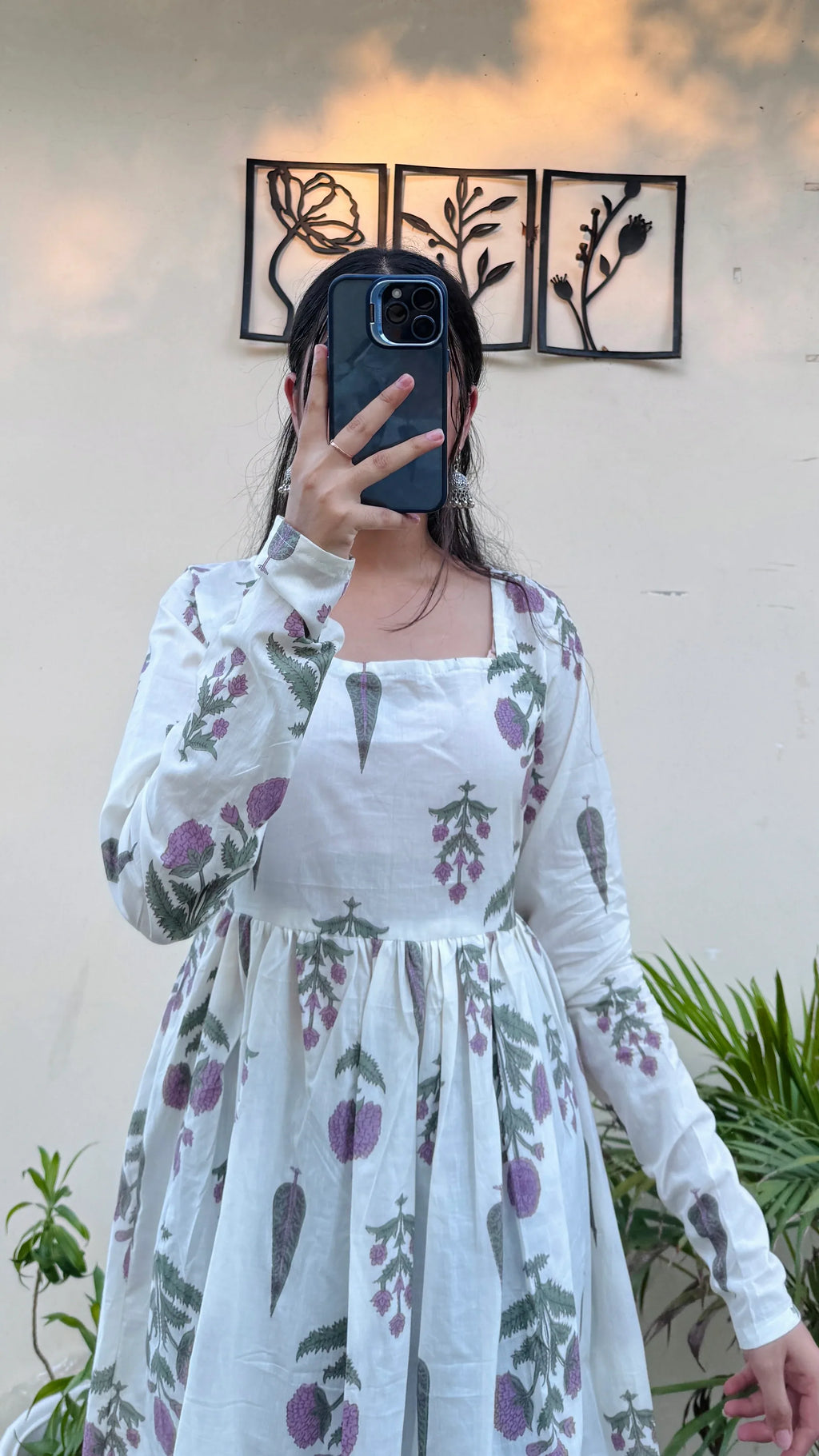 Cotton Full Sleeve Long Kurti - Dolled Up