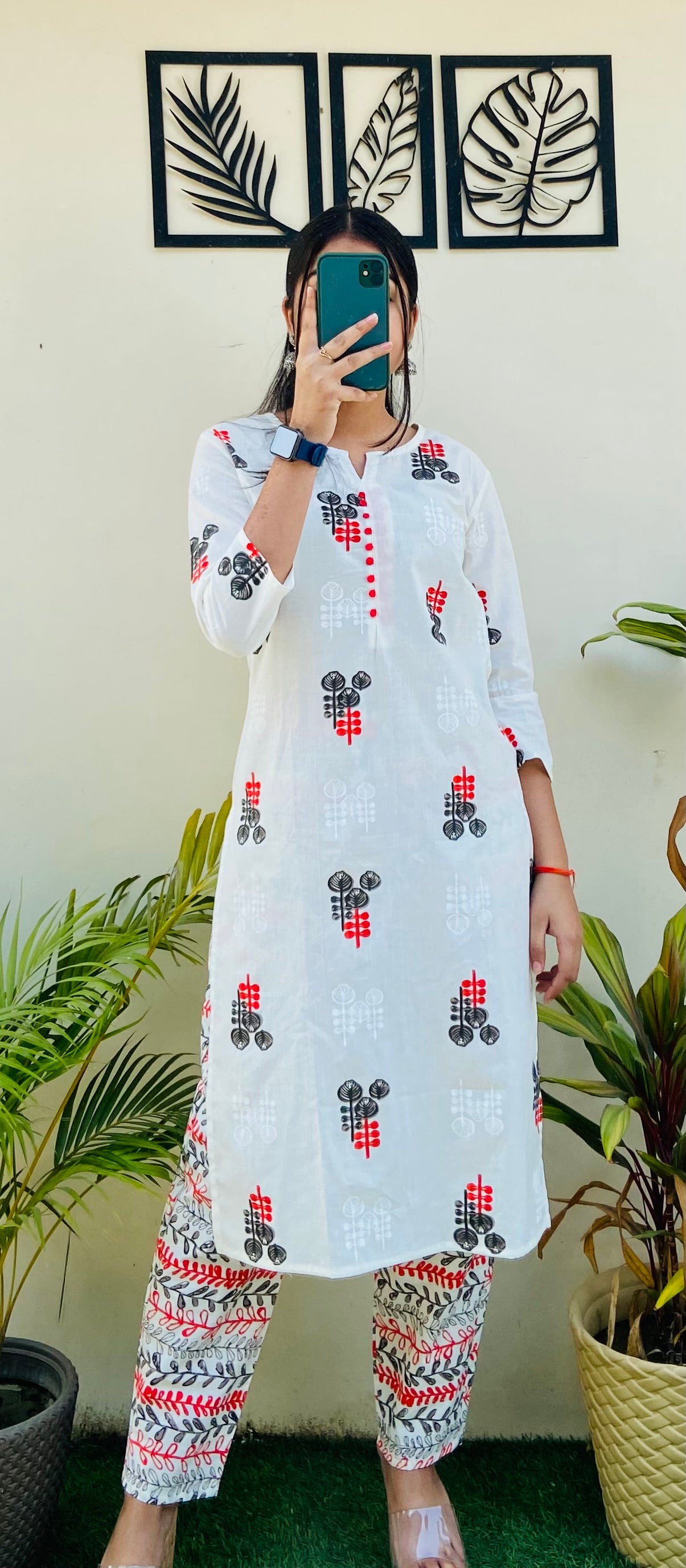 Cotton Printed Kurta Pant Set