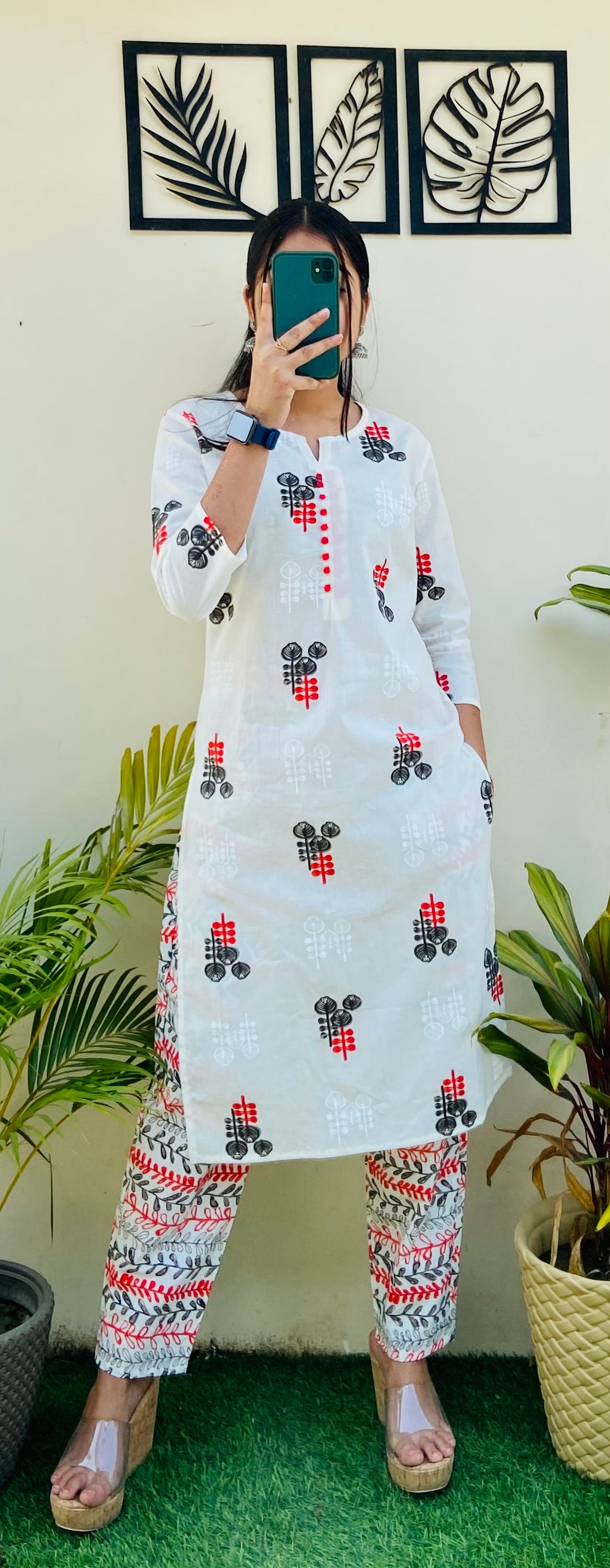 Cotton Printed Kurta Pant Set