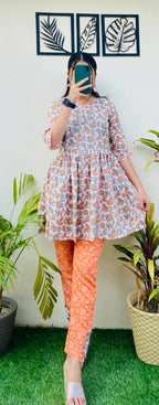 Rayon Printed Co-Ord Set - Dolled Up