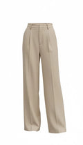 High Waisted Korean Wide Leg Trouser - Dolled Up