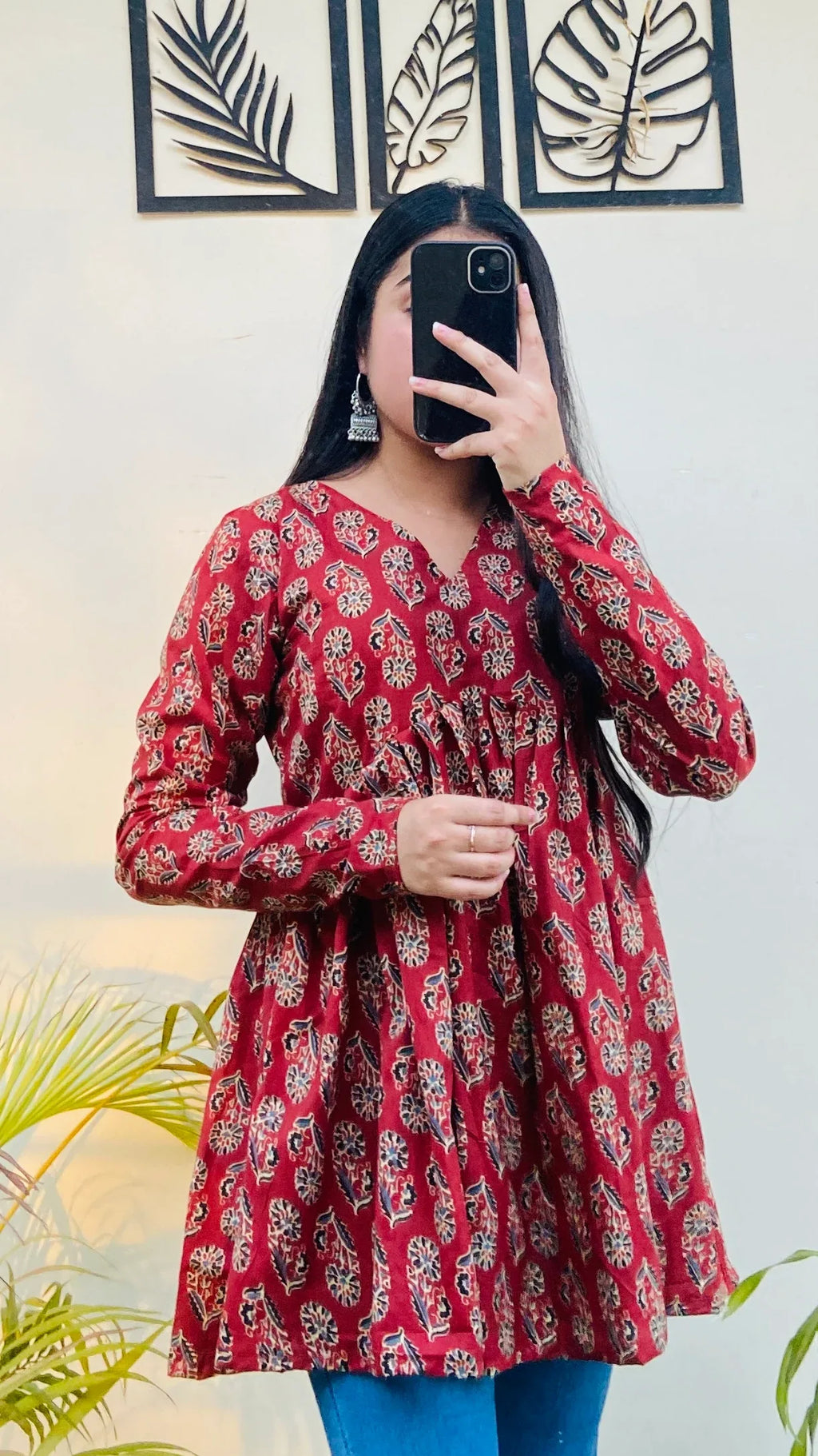 Cotton Flared Floral Print Aliacut Peplum Top - Dolled Up