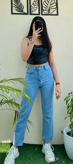 High waist Mom fit denim - Dolled Up