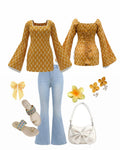 Corset Back Kurti + Denim - Dolled Up