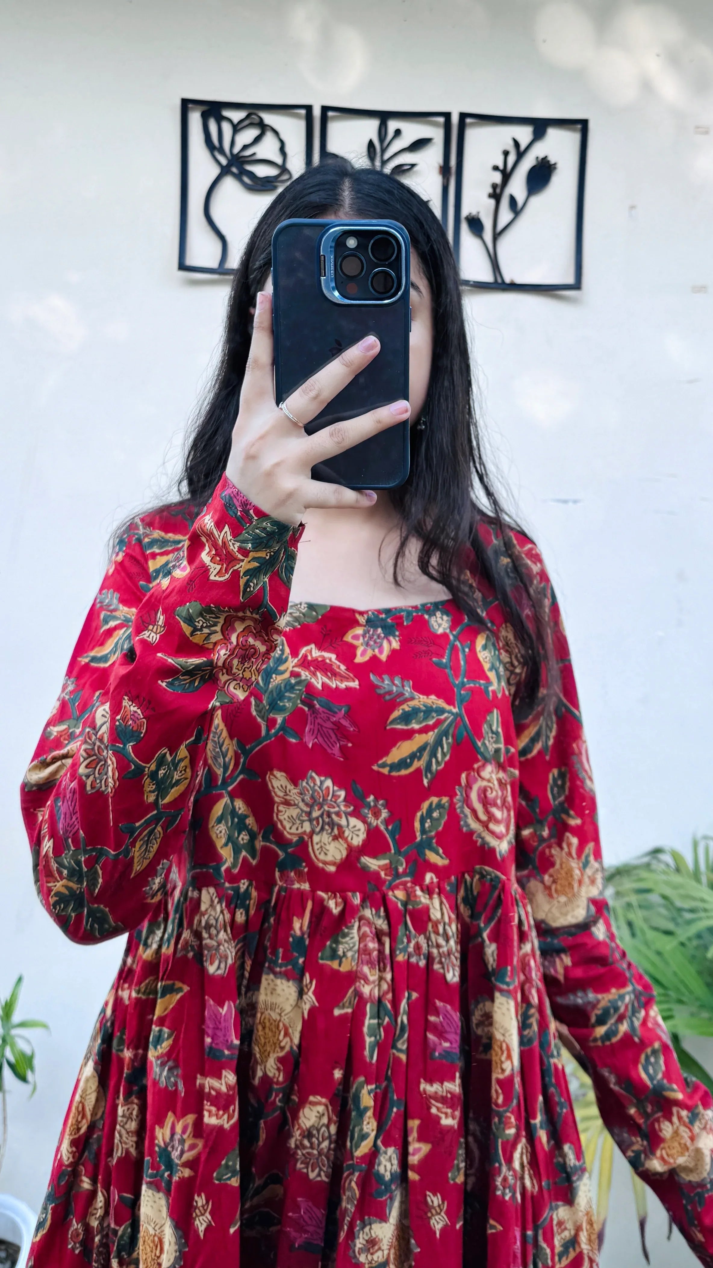 Cotton Full Sleeve Nyra Cut Long Kurti - Dolled Up