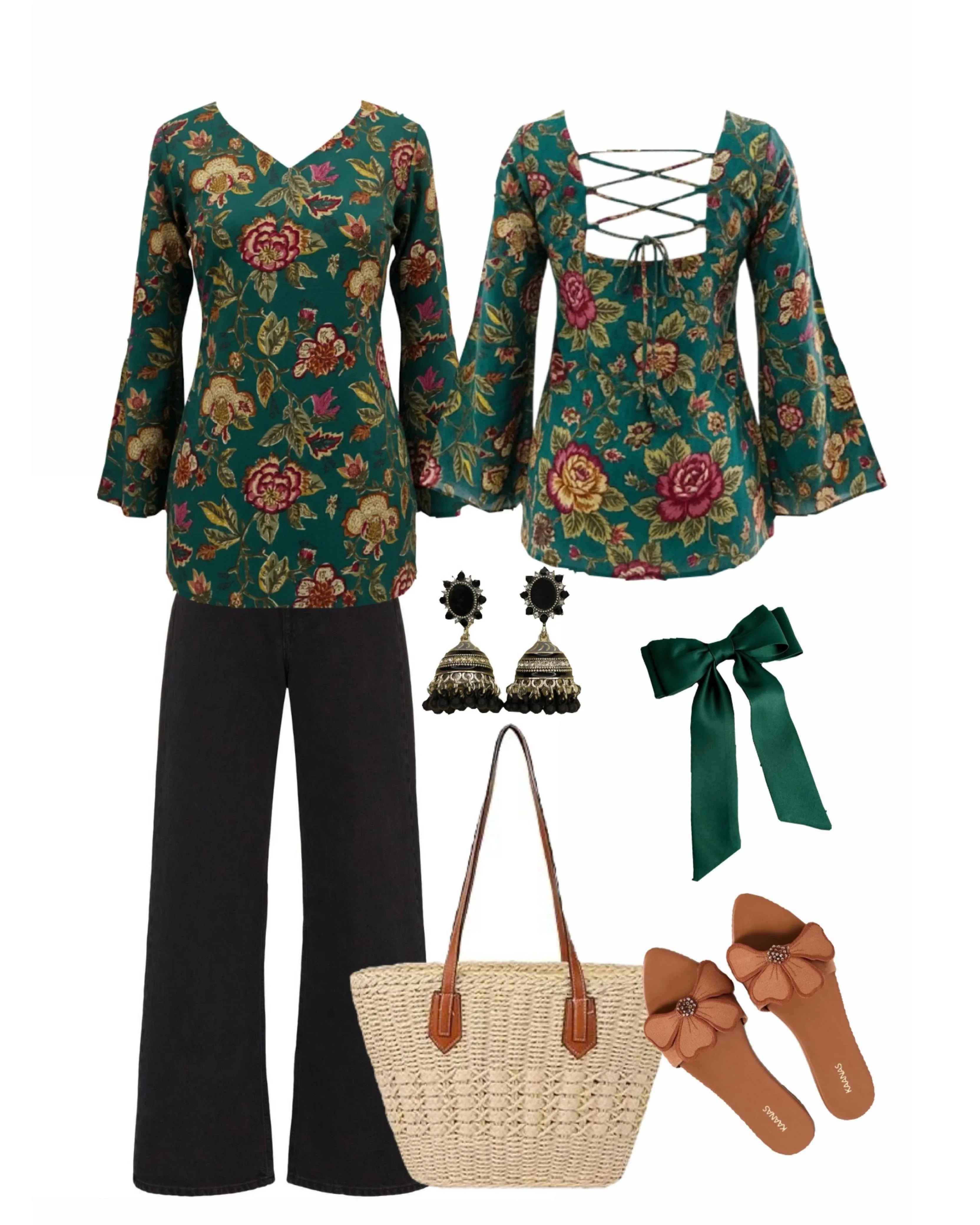 Backless Kurti + Denim - Dolled Up