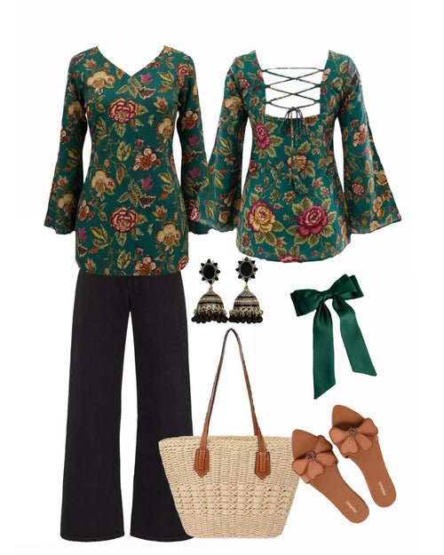 Backless Kurti + Denim - Dolled Up