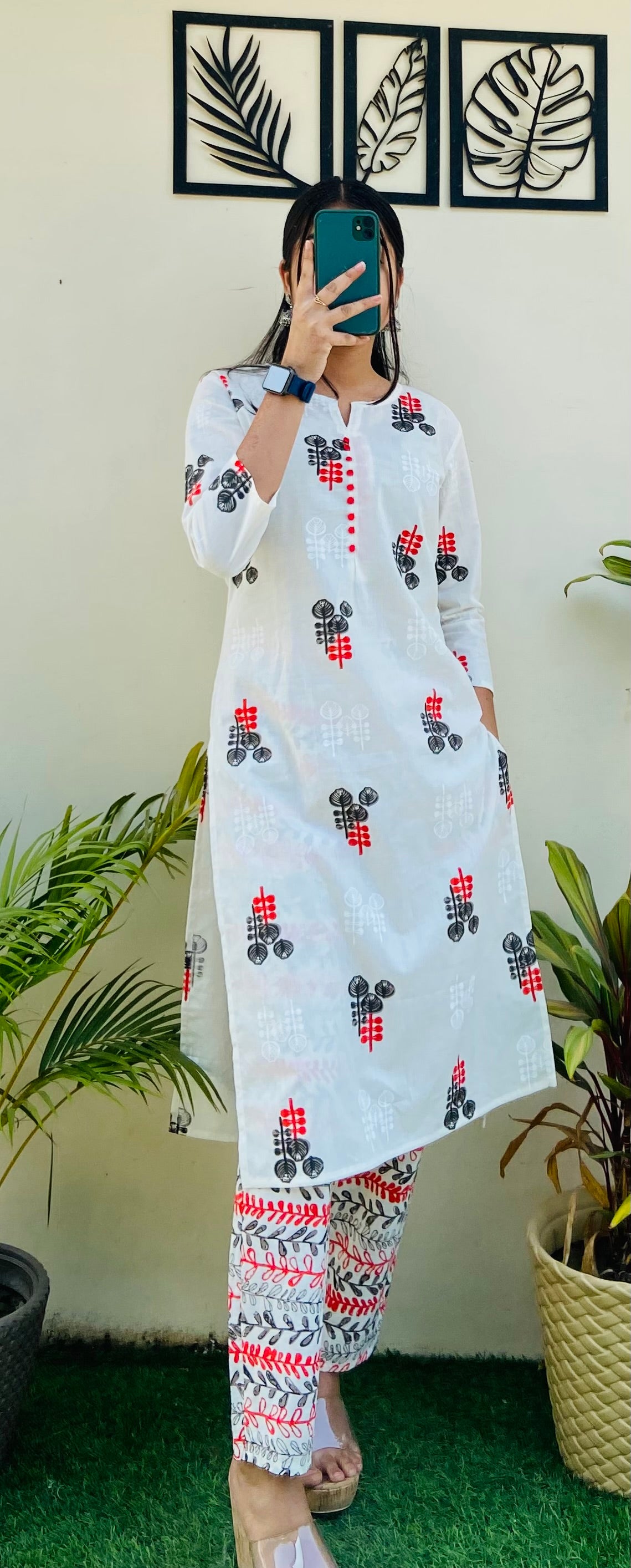 Cotton Printed Kurta Pant Set