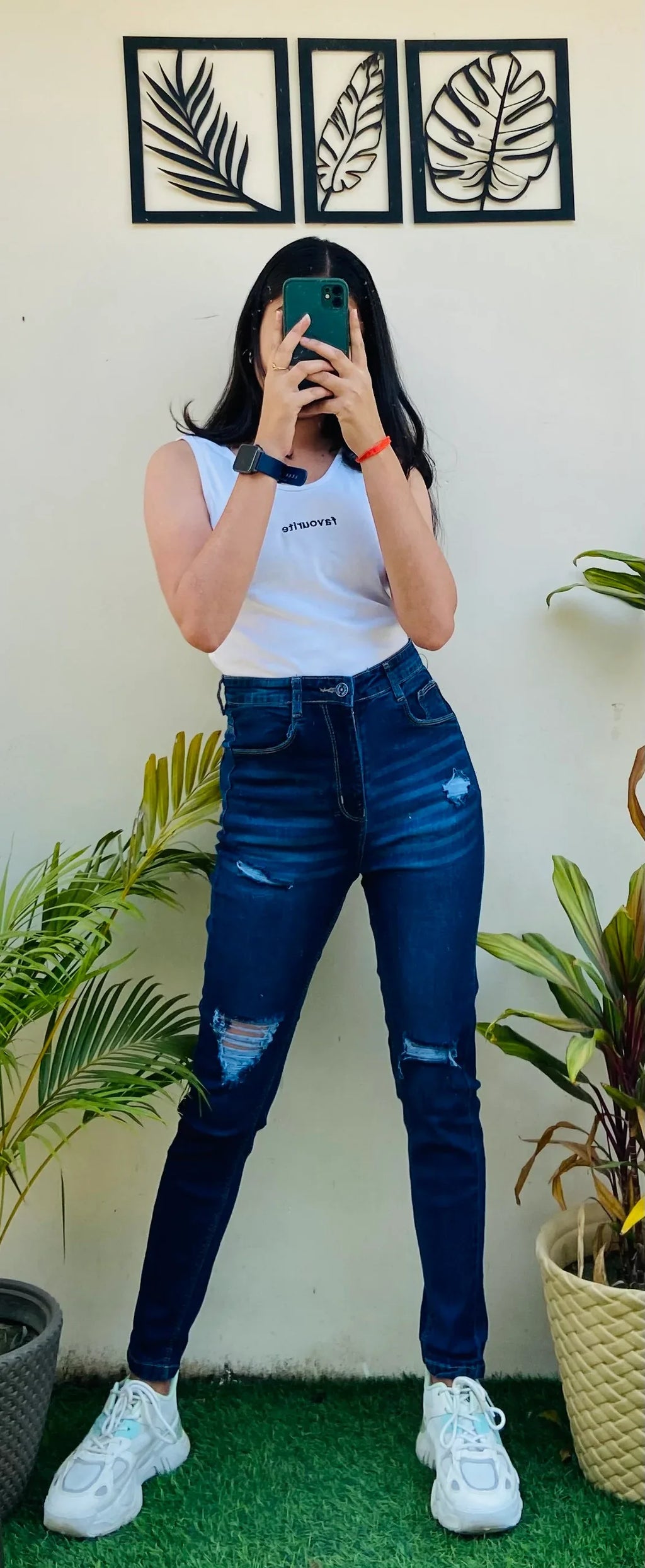 High Waisted Whisker Ripped Skinny Fit Stretchable Denim - Dolled Up