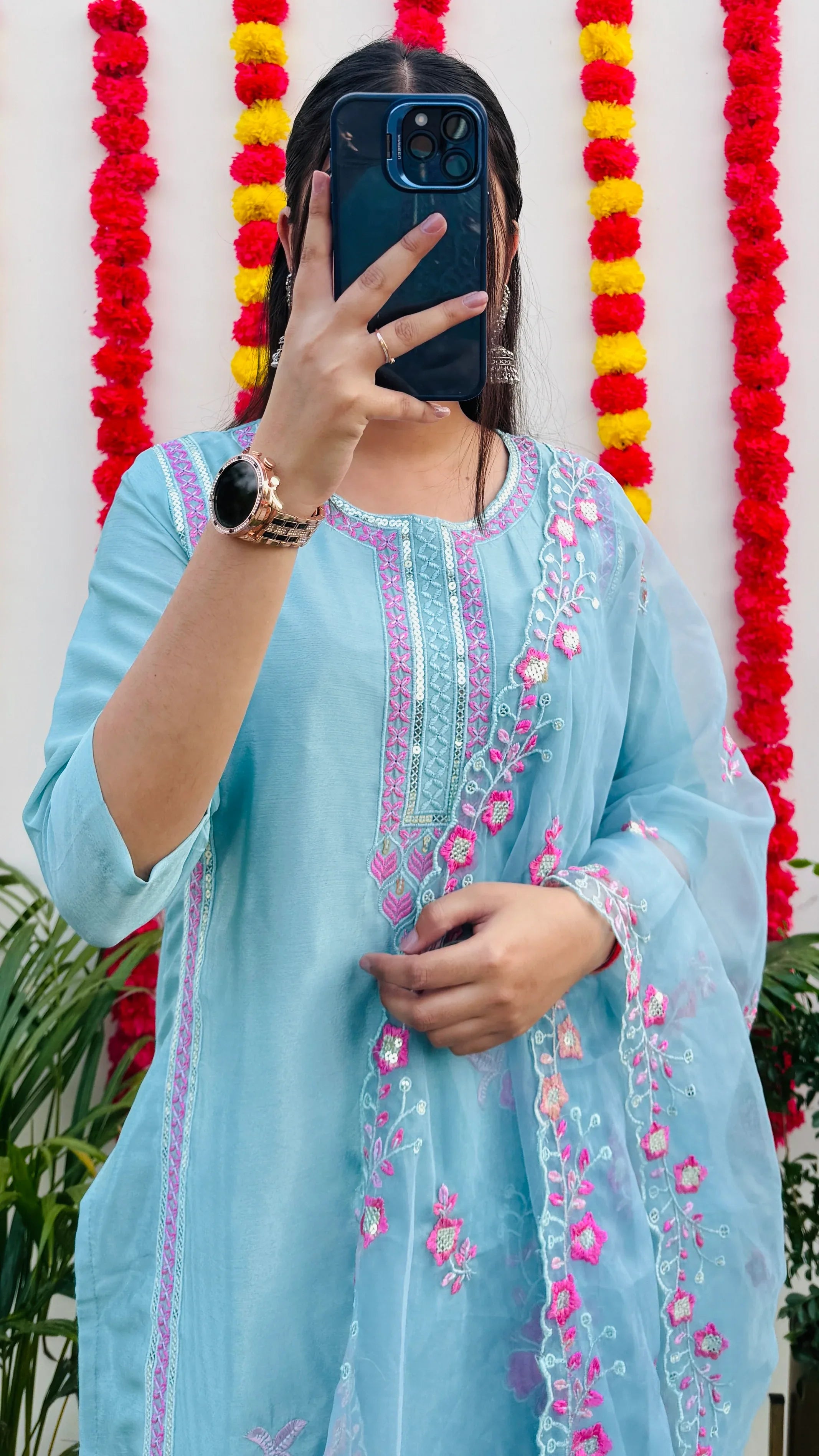 Beautiful Kurta Dupatta Pant Set - Dolled Up