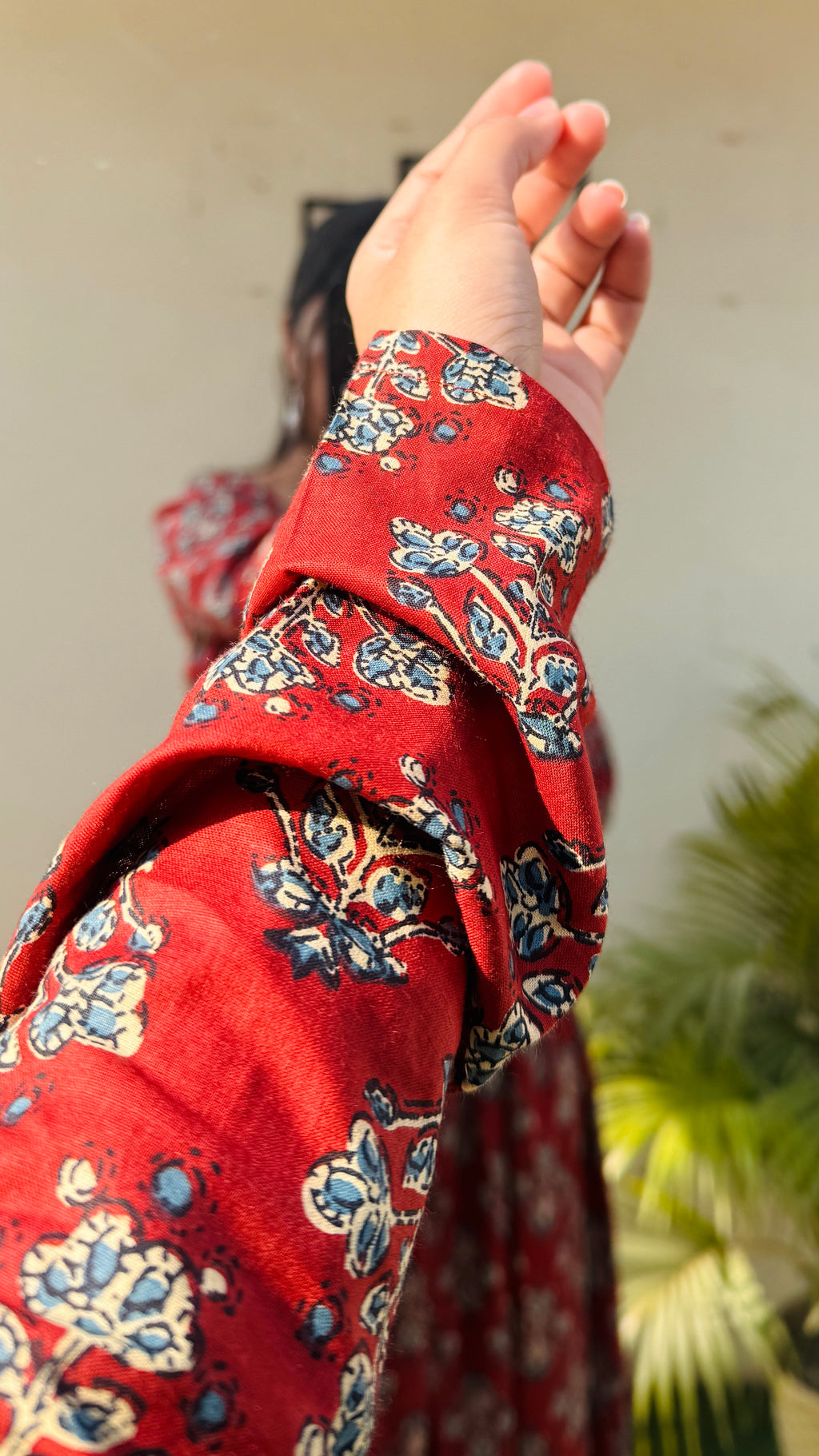 Cotton Full Sleeve Brown Colour Nyra Cut Long Kurti
