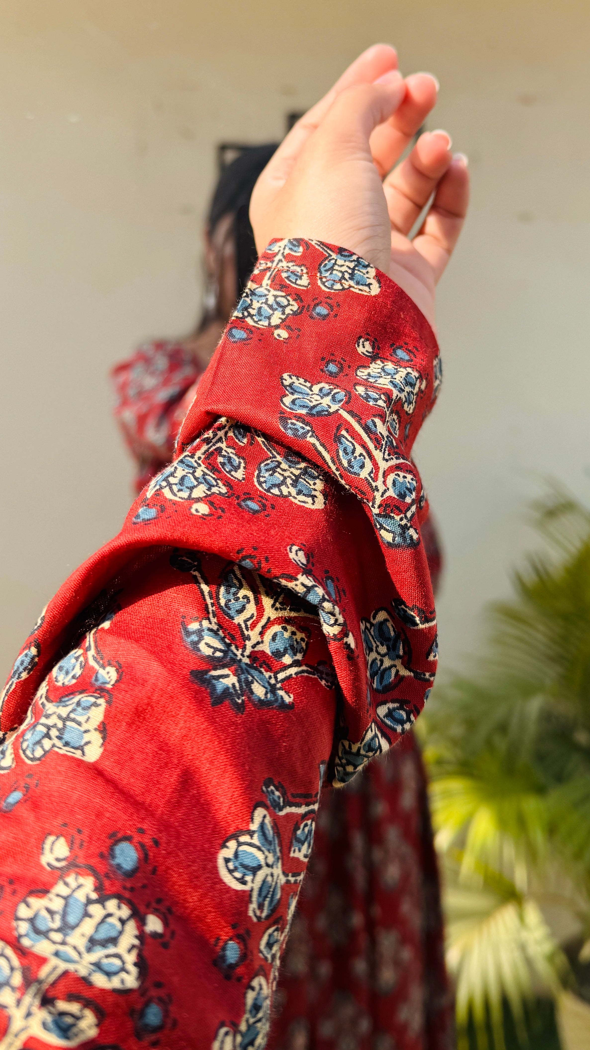 Cotton Full Sleeve Brown Colour Nyra Cut Long Kurti
