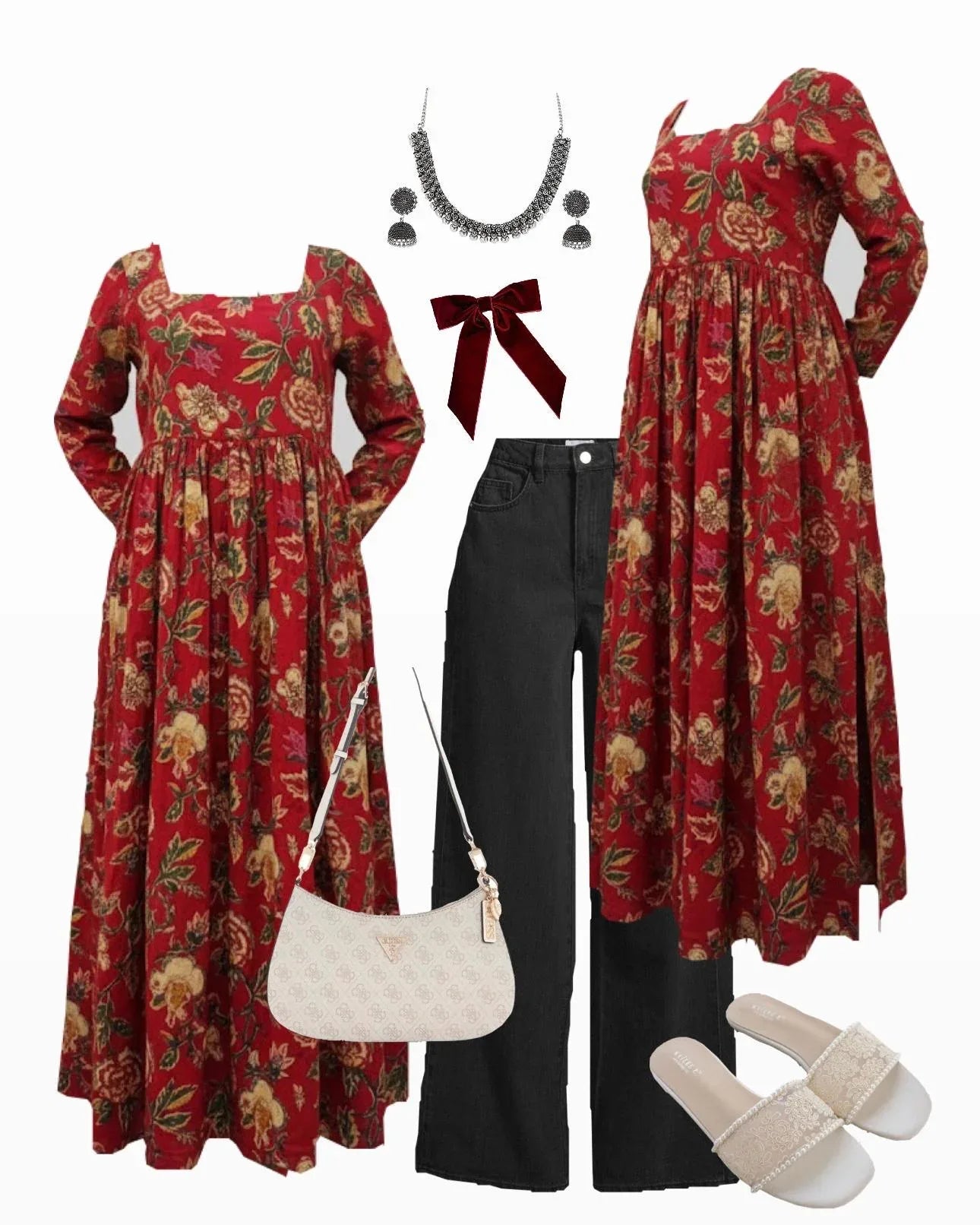 Long Nyra Kurti + Denim - Dolled Up