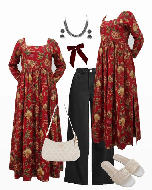 Long Nyra Kurti + Denim - Dolled Up